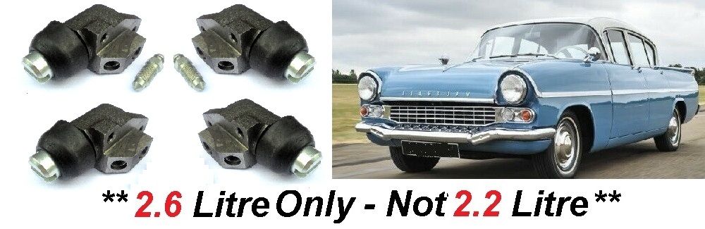 FRONT BRAKE WHEEL CYLINDERS x4 (Vauxhall Cresta PA) (**2.6 Litre Only**) (**From 1960- 62**)  